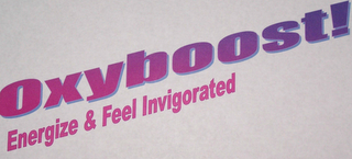 OXYBOOST! ENERGIZE & FEEL INVIGORATED logo