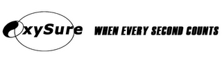 OXYSURE WHEN EVERY SECOND COUNTS logo