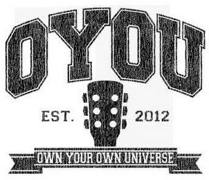 OYOU EST. 2012 OWN YOUR OWN UNIVERSE logo