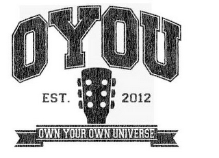 OYOU EST. 2012 OWN YOUR OWN UNIVERSE logo