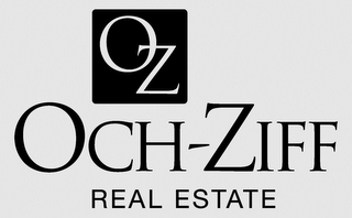 OZ OCH-ZIFF REAL ESTATE logo