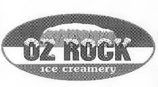 OZ ROCK ICE CREAMERY logo