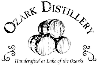 OZARK DISTILLERY HANDCRAFTED AT LAKE OF THE OZARKS logo