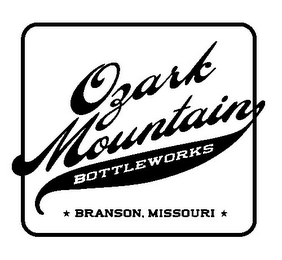 OZARK MOUNTAIN BOTTLEWORKS BRANSON, MISSOURI logo