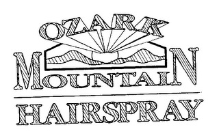 OZARK MOUNTAIN HAIRSPRAY logo