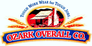 OZARK OVERALL CO. TOUGH WORK WEAR FOR TOUGH JOBS logo