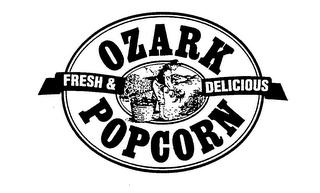 OZARK POPCORN FRESH & DELICIOUS logo