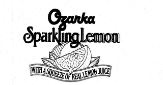 OZARKA SPARKLING LEMON WITH A SQUEEZE OF REAL LEMON JUICE logo