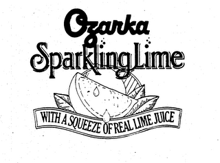 OZARKA SPARKLING LIME WITH A SQUEEZE OF REAL LIME JUICE logo