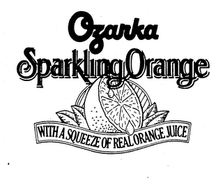 OZARKA SPARKLING ORANGE WITH A SQUEEZE OF REAL ORANGE JUICE logo