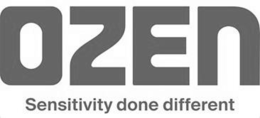 OZEN SENSITIVITY DONE DIFFERENT logo
