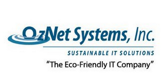 OZNET SYSTEMS, INC. SUSTAINABLE IT SOLUTIONS "THE ECO-FRIENDLY IT COMPANY" logo