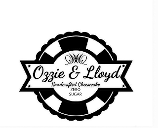 OZZIE & LLOYD HANDCRAFTED CHEESECAKE ZERO SUGAR logo