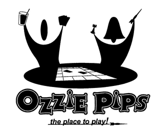 OZZIE PIPS THE PLACE TO PLAY! logo