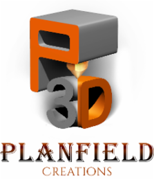 P 3D PLANFIELD CREATIONS logo