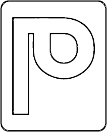 P logo