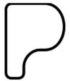 P logo