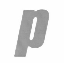 P logo