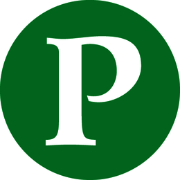P logo