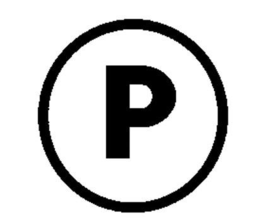 P logo