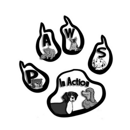 P A W S IN ACTION logo