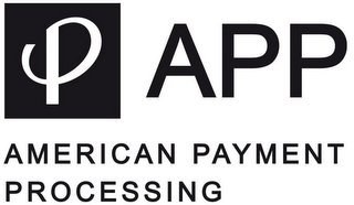 P APP AMERICAN PAYMENT PROCESSING logo