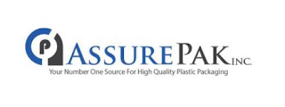 P ASSUREPAK INC. YOUR NUMBER ONE SOURCE FOR HIGH QUALITY PLASTIC PACKAGING logo