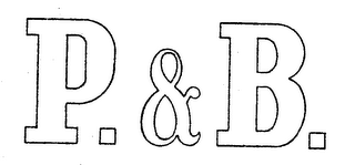 P. & B logo