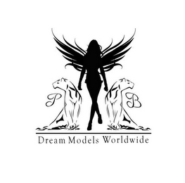 P B DREAM MODELS WORLDWIDE logo