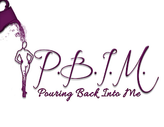 P B I M POURING BACK INTO ME logo