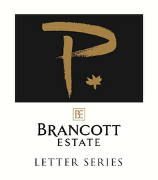 P * BE BRANCOTT ESTATE LETTER SERIES logo