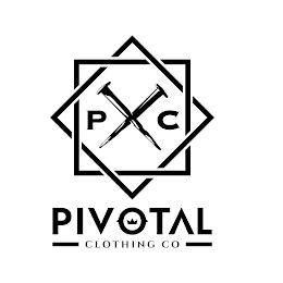 P C PIVOTAL CLOTHING CO logo