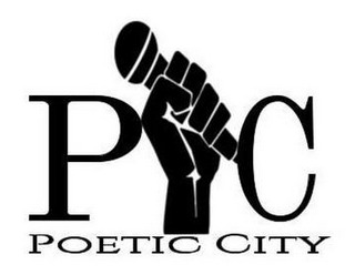 P C POETIC CITY logo
