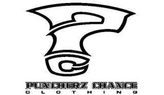 P C PUNCHERZ CHANCE CLOTHING logo