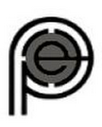 P E logo