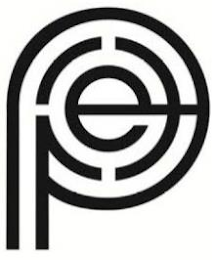 P E logo