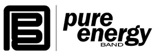 P E B PURE ENERGY BAND logo