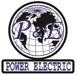 P & E POWER ELECTRIC logo