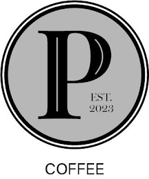 P. EST. 2023 COFFEE logo