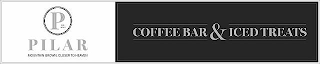 P EST. 2023 PILAR MOUNTAIN GROWN, CLOSER TO HEAVEN COFFEE BAR & ICED TREATS logo