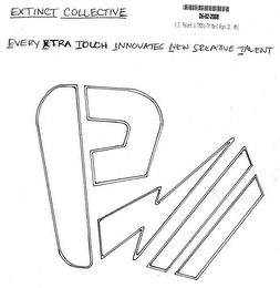 P EXTINCT COLLECTIVE EVERY XTRA TOUCH INNOVATES NEW CREATIVE TALENT logo