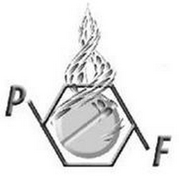 P F logo