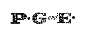P-G-AND-E logo