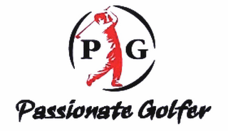 P G PASSIONATE GOLFER logo