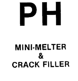 P H MINI-MELTER & CRACK FILLER logo