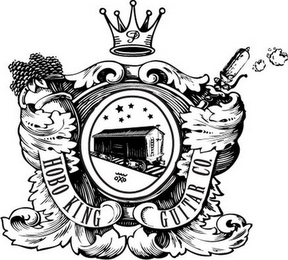 P HOBO KING GUITAR CO. OXO logo
