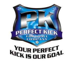 P K PERFECT KICK FOOTBALL COMPANY YOUR PERFECT KICK IS OUR GOAL logo