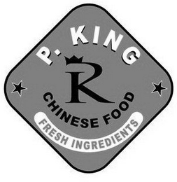 P. KING P K CHINESE FOOD FRESH INGREDIENTS logo