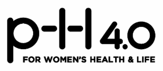 P-L-L 4.0 FOR WOMEN'S HEALTH & LIFE logo