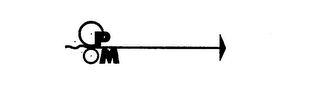 P M logo